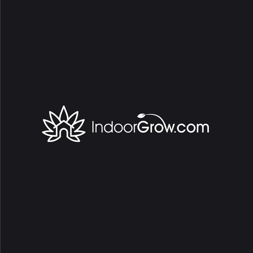 Gardening logo with the title 'Indoor gardening'