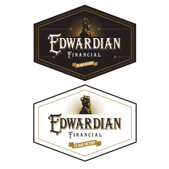 Black crown logo with the title 'Edwardian Financial'