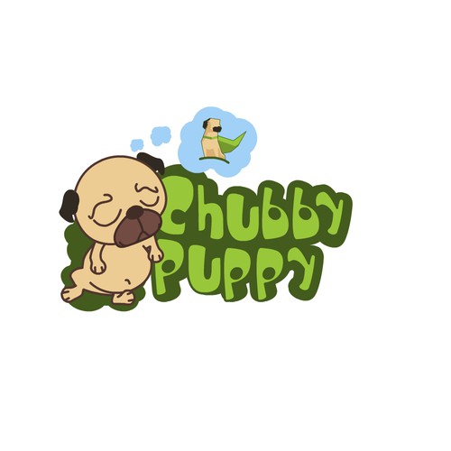 Small design with the title 'puppy sleeps'