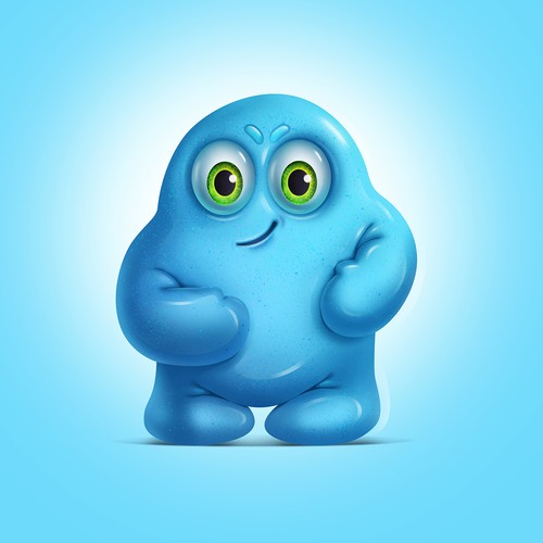 Jelly design with the title 'Balloon Character Design'