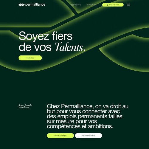 Website with the title 'Modern Website for Talent Company | HR | Recruitment'