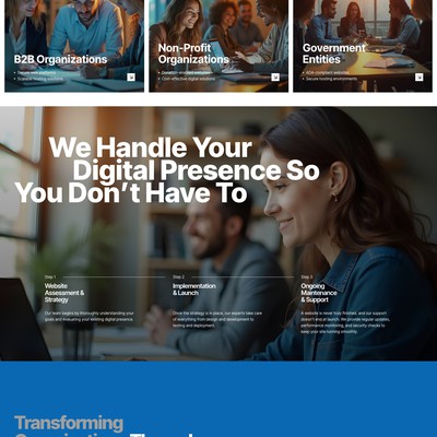 Design landing page for a digital agency