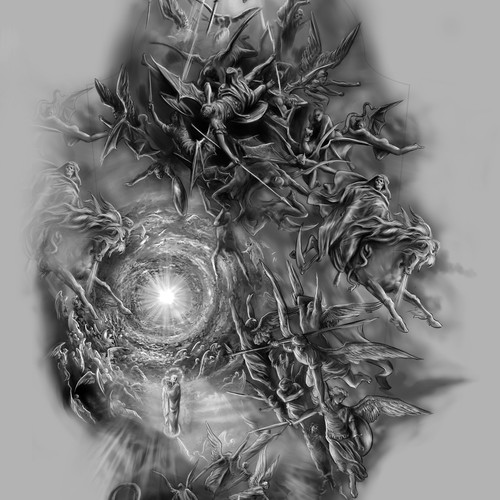 Demon design with the title 'The Dore Project'