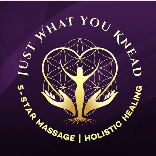 Sacred geometry logo with the title 'Logo for Massage and wellness business'