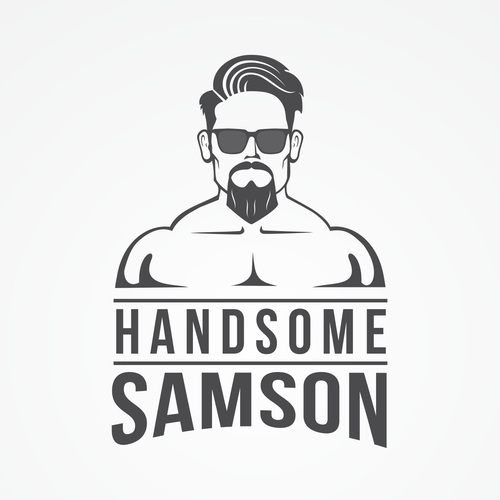 Glasses design with the title 'Logo for Handsome Samson'