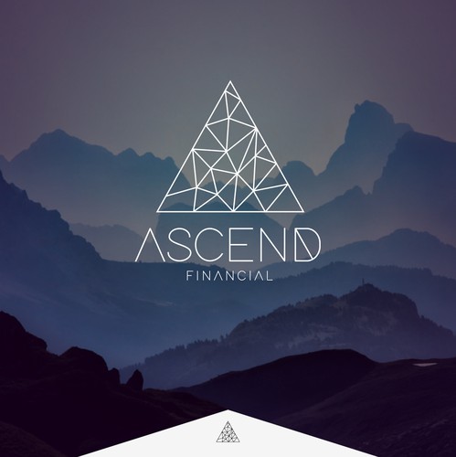 Masculine brand with the title 'logo concept for financial firm'