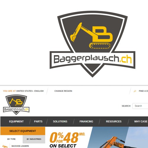 Lift logo with the title 'baggerplausch.ch'