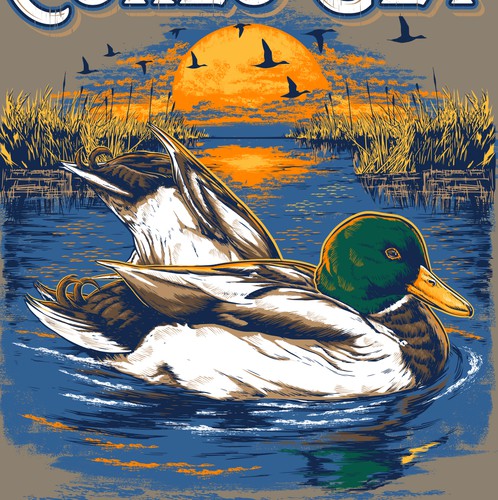 Political t-shirt with the title 'Duck swim'