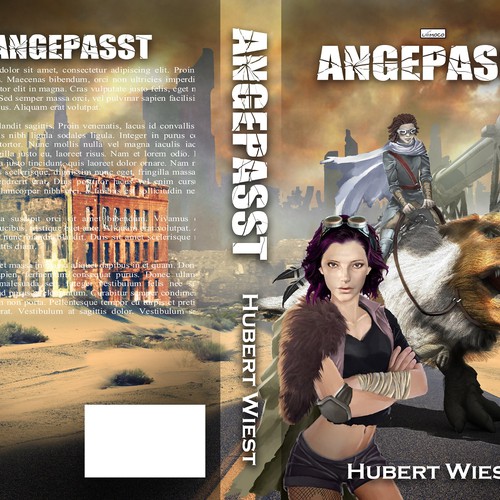 Post-apocalyptic book cover with the title 'Cover Contest TEENAGE / YA DYSTOPIA'