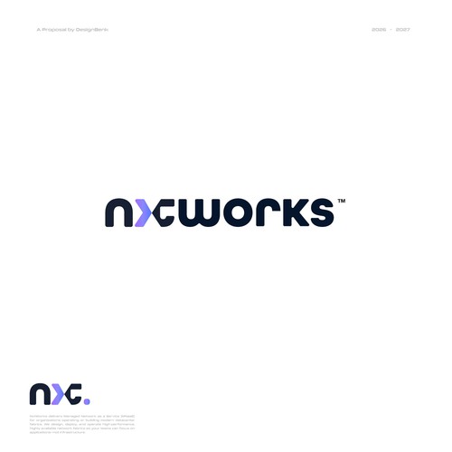 Networking logo with the title 'Nxtwork logo'