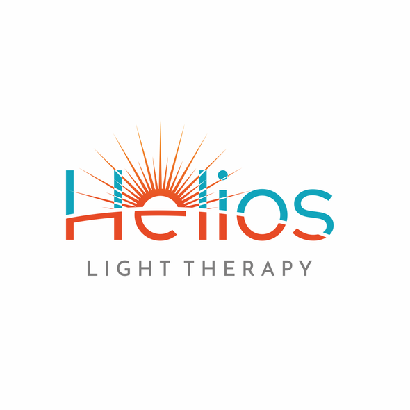 Sun logo with the title 'HELIOS Light Therapy'