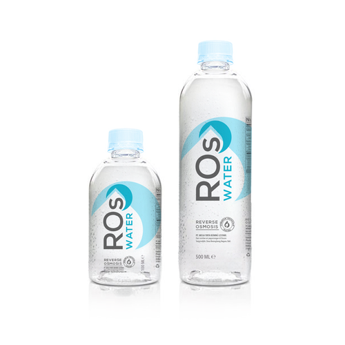 Fresh label with the title 'ROs water packaging'