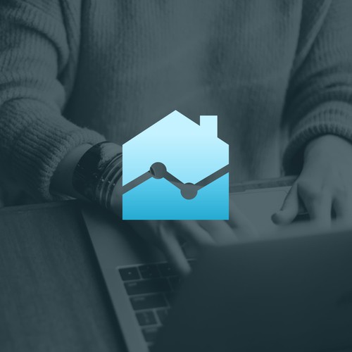 Real estate logo with the title 'Trending Homes'