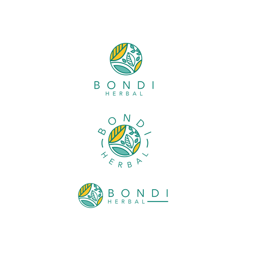 Tea design with the title 'Bondi Herbal'
