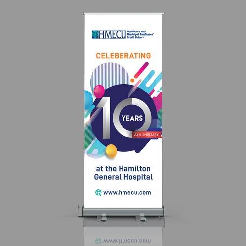 Celebration design with the title 'Standee Design'