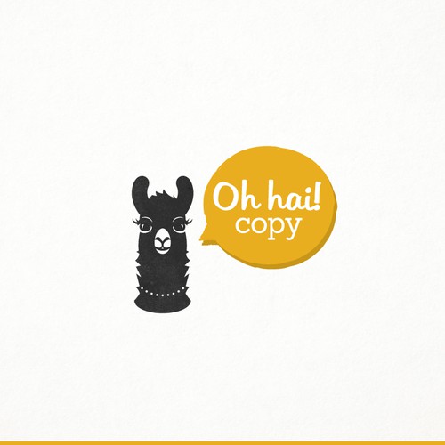 Funny logo with the title 'Capture the fun storytelling brand for a new copywriting studio!'