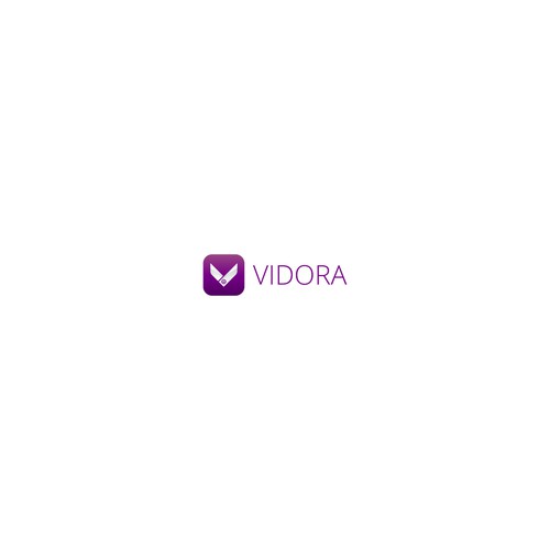 Scissors design with the title 'Logo Design for Vidora'