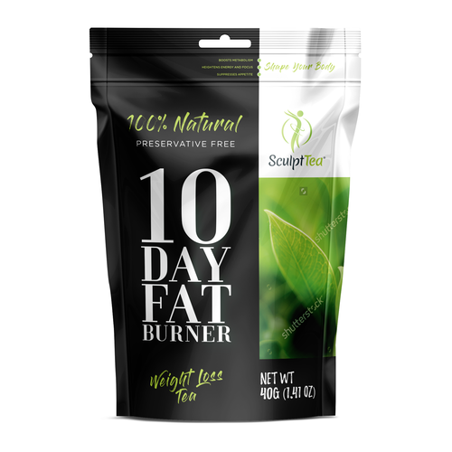 Diet design with the title '10 Day Fat Burner'
