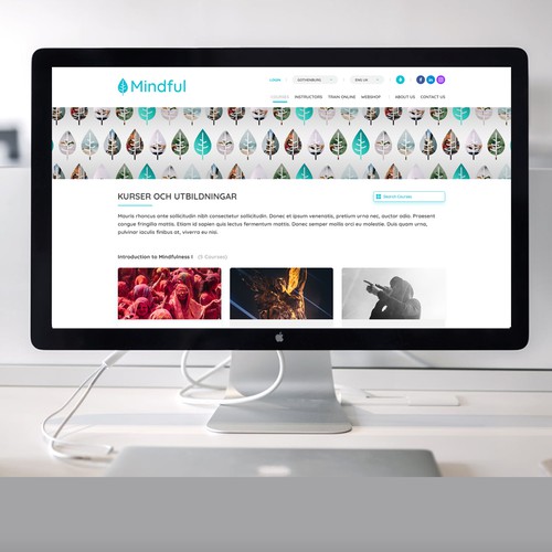 Education website with the title 'Web Page Design for Education & Learning'