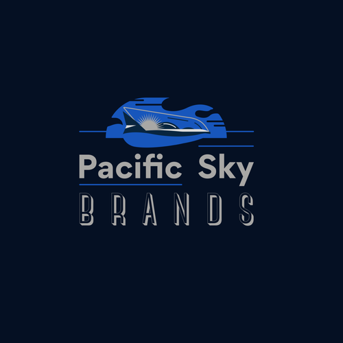 Easy to draw logo with the title 'Logo for Pacific Sky Brands'