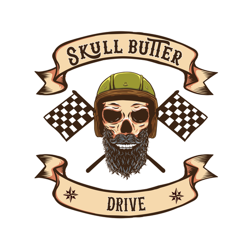 Helmet design with the title 'Drive'