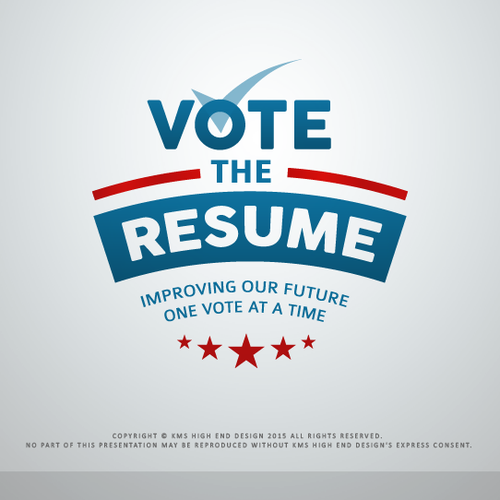 Politics logo with the title 'Vote The Resume Logo Design'