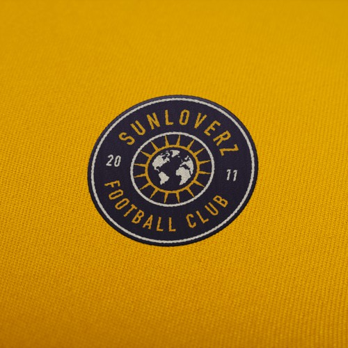 Globe logo with the title 'FC Sunloverz'