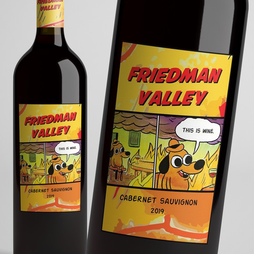 Wine label with the title 'wine label'