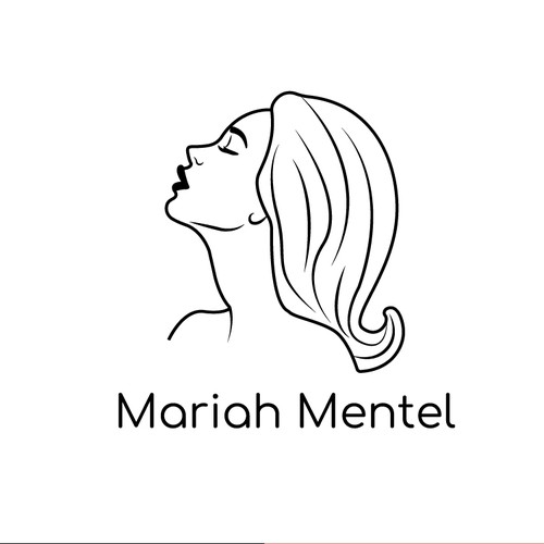 Stylist logo with the title 'Logo concept for hairstylist Mariah Mentel'