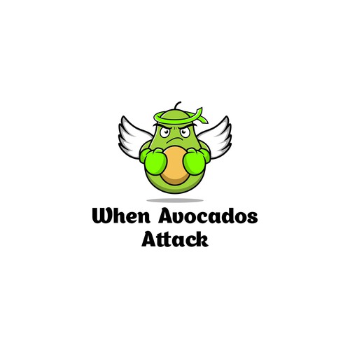 Medical logo with the title 'when avocados attack'