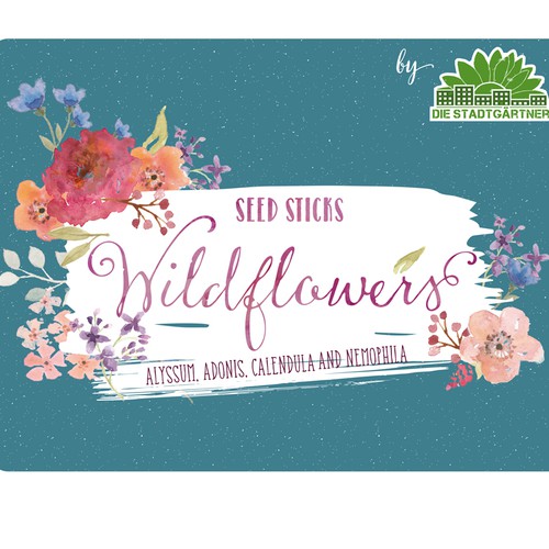 Alternative design with the title 'Garden packaging'