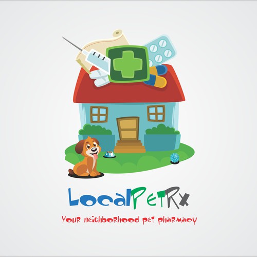 Local logo with the title 'Logo for pet pharmacy.'