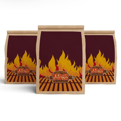 Restaurant packaging with the title 'Fast Food Restaurant Packaging'