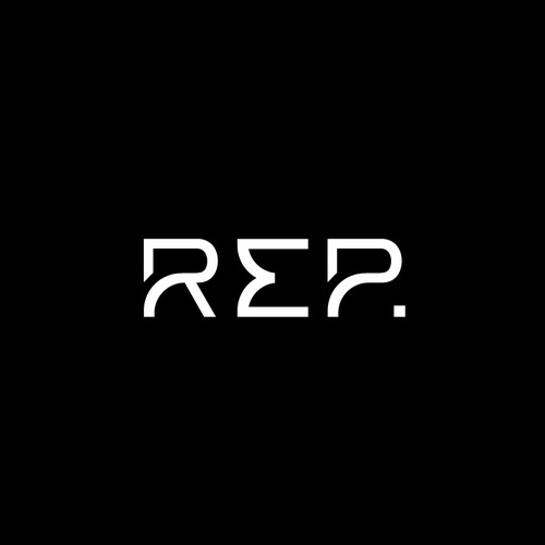 Digital marketing logo with the title 'Logo Design - REP.'