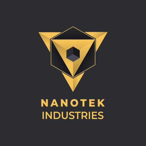 Nanotech logo with the title 'Modern geometric logo concept for Nanotek industries'