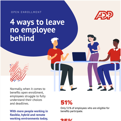 Recruitment design with the title 'Infographic'