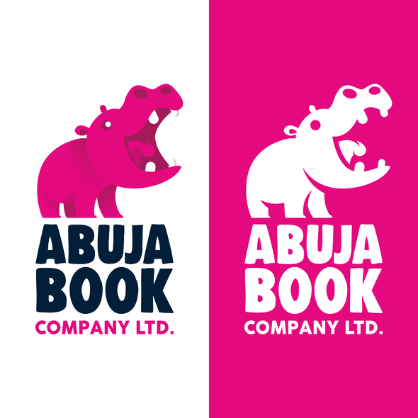 Hippo design with the title 'Abuja Book'