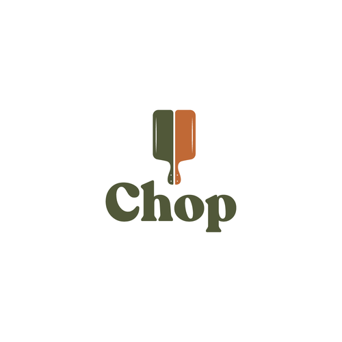 Illustrator design with the title 'Chop'