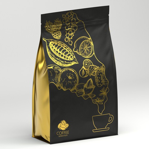 Lemon packaging with the title 'Coffee bag'