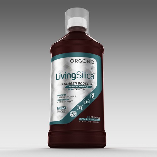 3D label with the title 'orgono label'