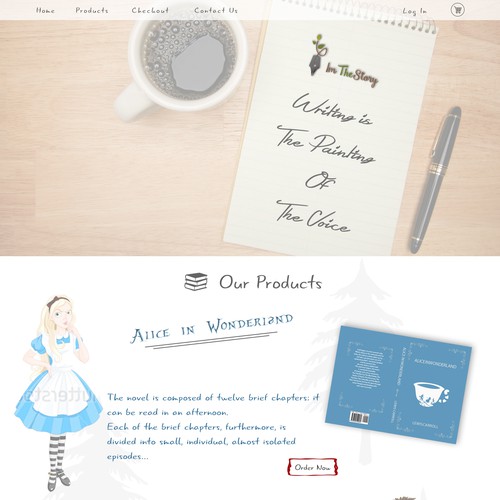 Animation website with the title 'Story Books Website'