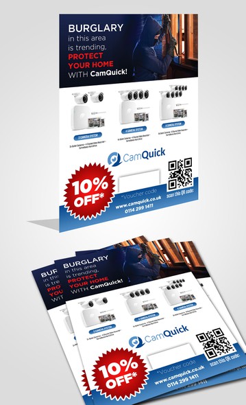 CCTV design with the title 'Security CCTV'