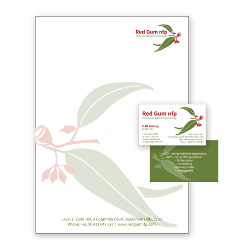 Community brand with the title 'Logo Design for Red Gum nfp'