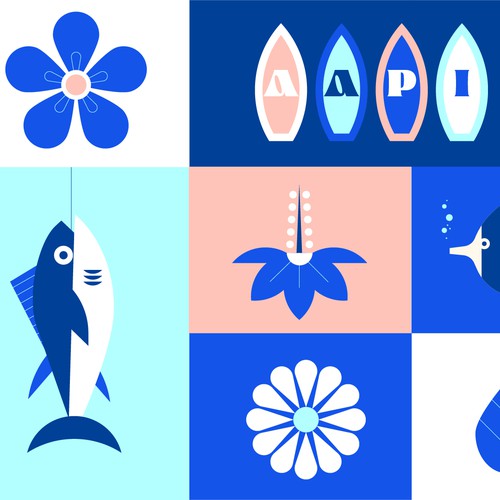 Flower design with the title 'Pattern'