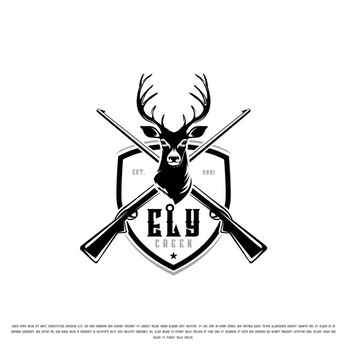 Country club logo with the title 'Ely Creek'