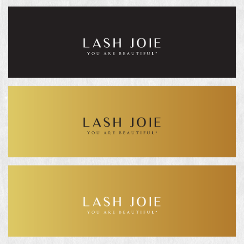 Wordmark logo with the title 'Lash Joie'