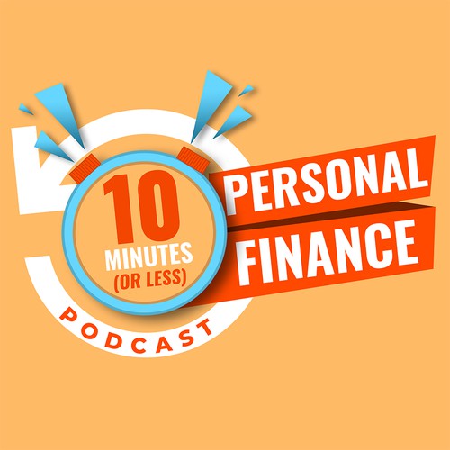 Time design with the title 'Cover for personal finance podcast'
