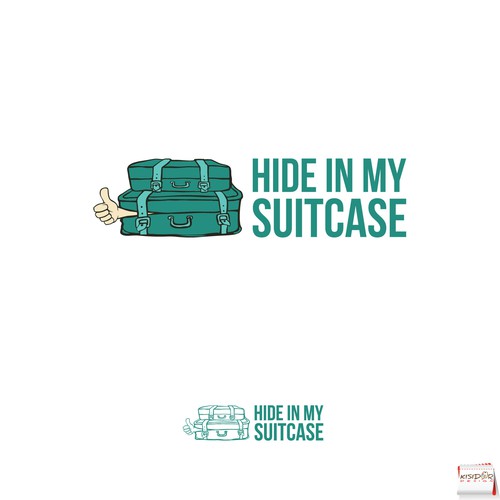 Travel blog logo with the title 'fun logo concept for a travel blog'