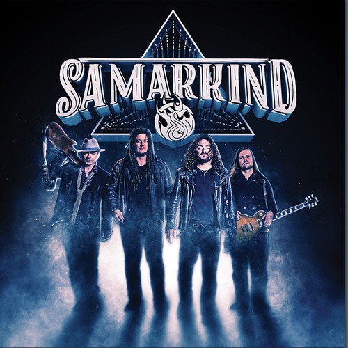 Vinyl design with the title 'Samarkind Album Cover'