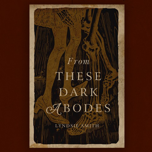 Horror book cover with the title 'Horror book cover illustration AVAILABLE for SALE'